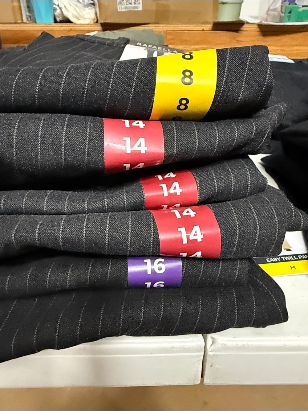 Rafaella Stretch Pants In Graphite - Picture 2 of 4